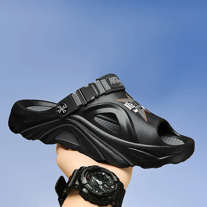 YUZHAOLIN Beach Sandals Men Black Gray White Blue-4