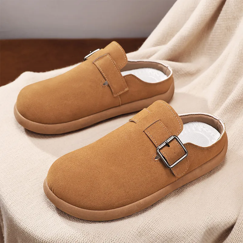YUZHAOLIN Quiet Odor Resistant Abrasion Resistant Slip Resistant Closed Toe Slippers Men's-12