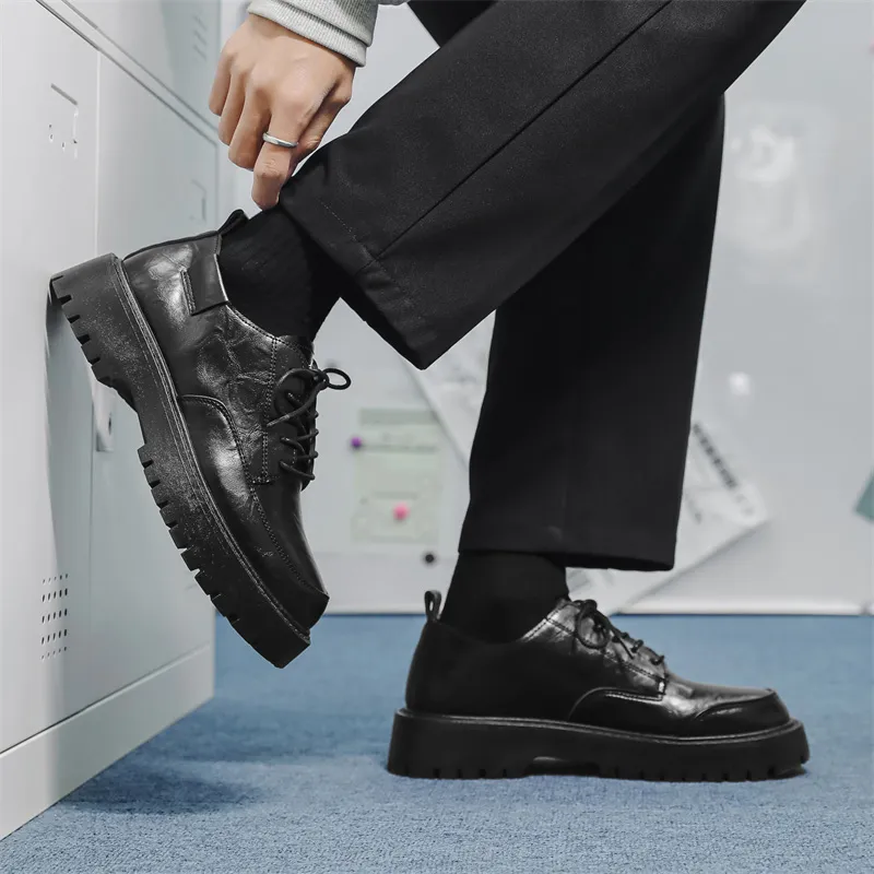 YUZHAOLIN Casual Shoes Men's Black Box-3