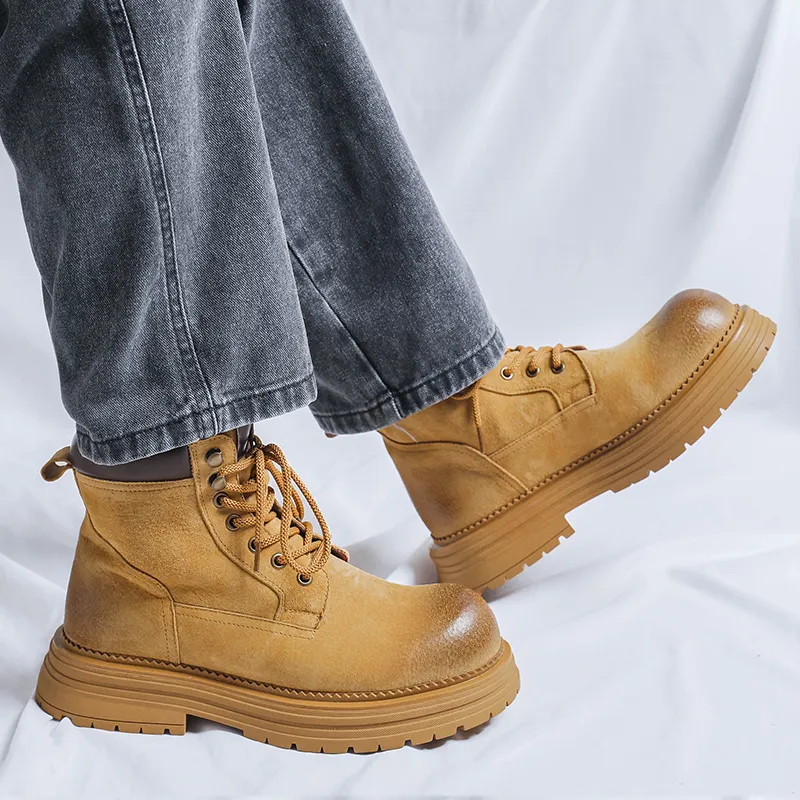 YUZHAOLIN Short Martin Boot Unisex-13
