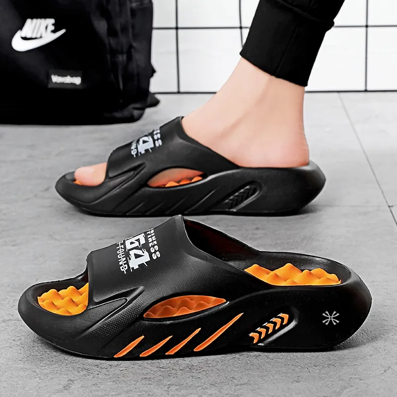 YUZHAOLIN EVA Odor Resistant Massage Slide Slippers Unisex-4