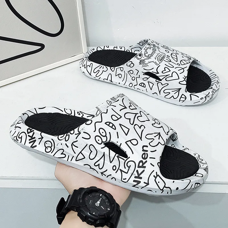 YUZHAOLIN EVA Rubber Sole Odor Resistant, Abrasion Resistant Slide Slippers Men's-7