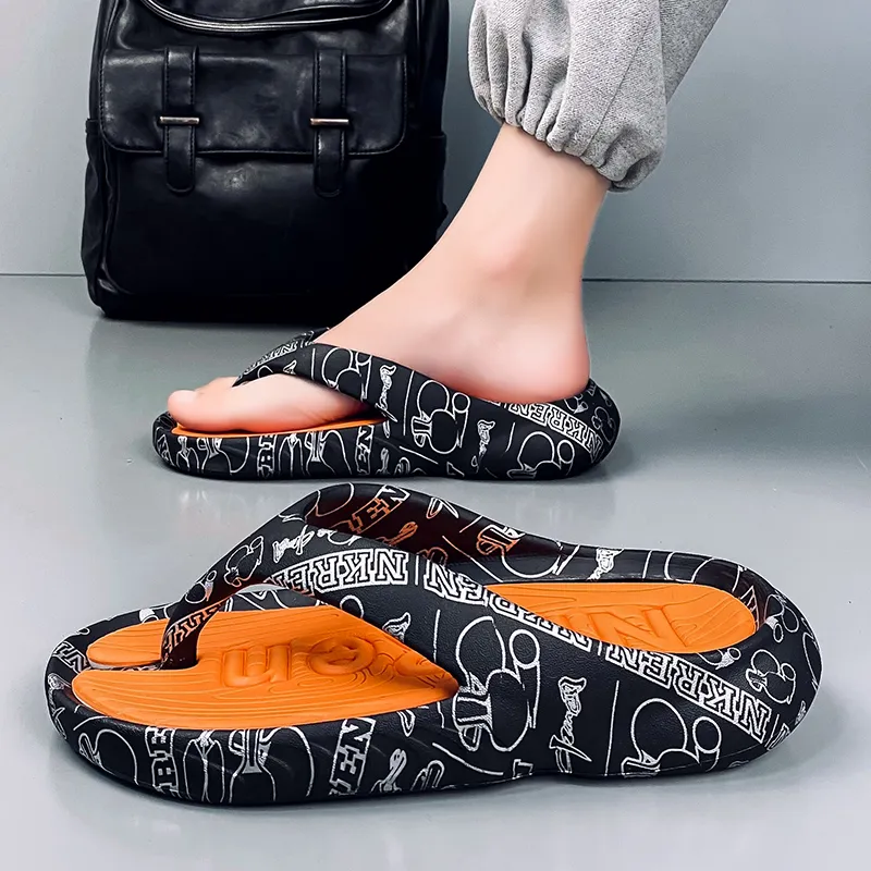 YUZHAOLIN Quiet Odor Resistant Abrasion Resistant Slip Resistant Flip Flops Men's-7