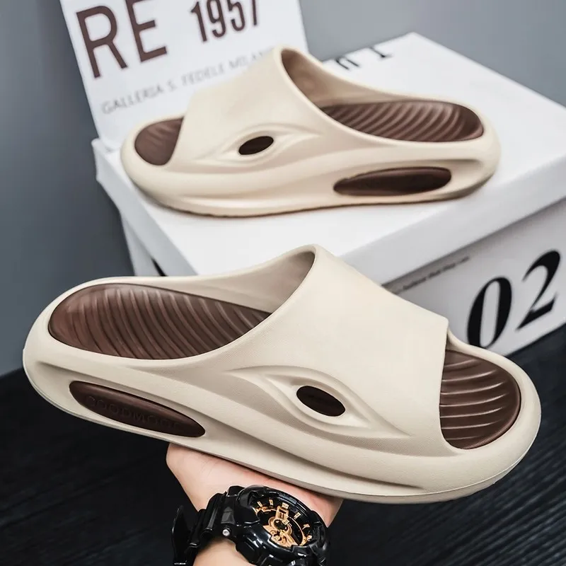 YUZHAOLIN EVA Slip Resistant Abrasion Resistant Cushioning Slide Slippers Men's-12