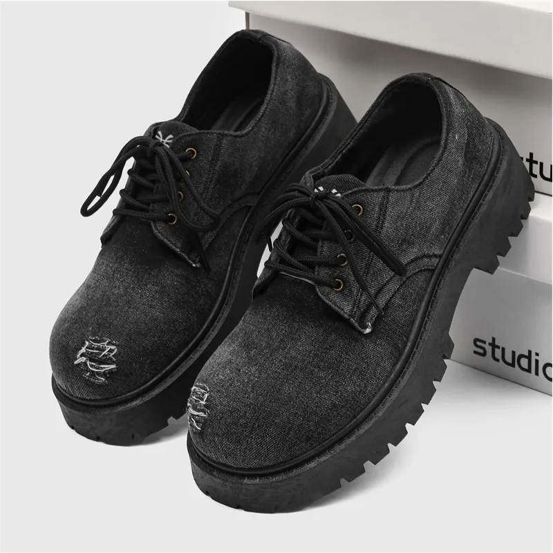 YUZHAOLIN Casual Shoes Men's Black-4