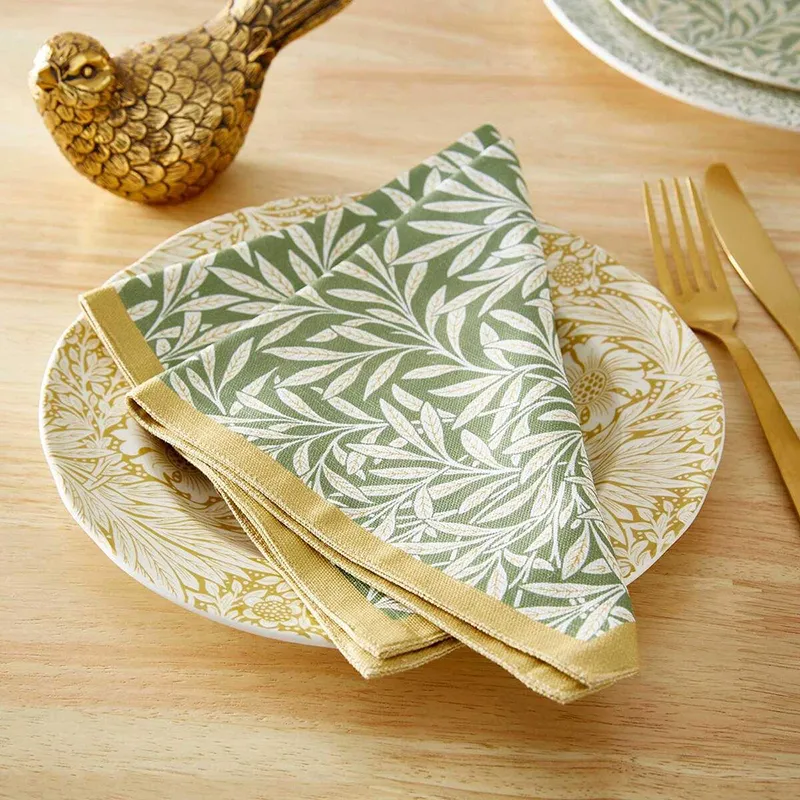 Portmeirion Cotton Tablecloth, Napkin Holders, Table Flags, And Table Runners-10