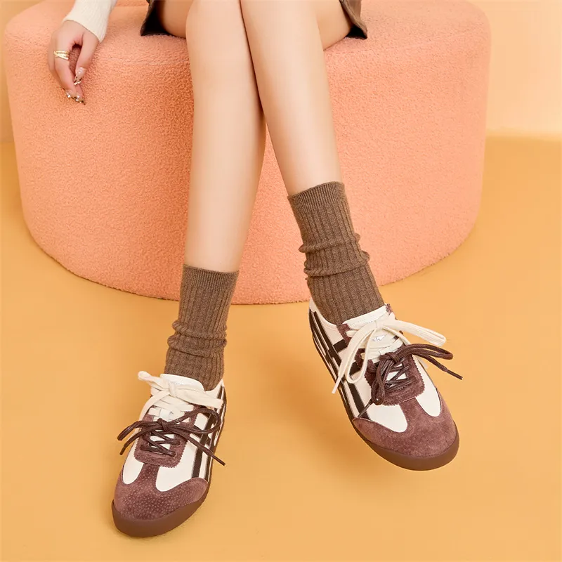 HARSON German Army Trainers Cushioned Slip Resistant Abrasion Resistant Low Top Casual Shoes Women's-13