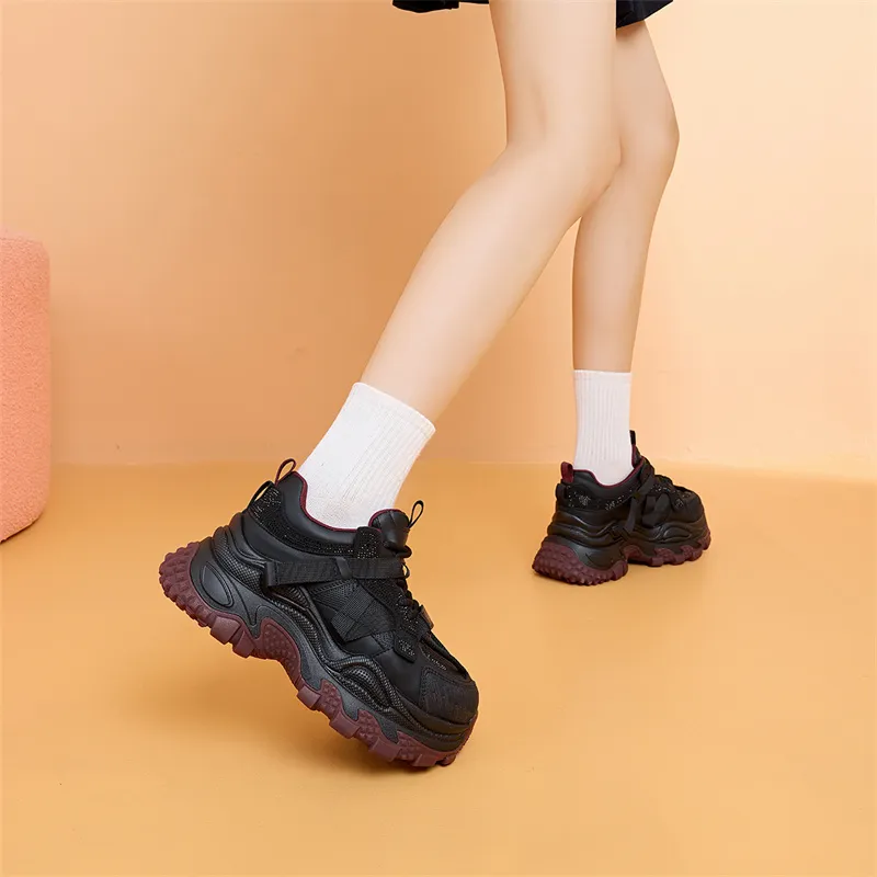 HARSON Low Top Chunky Sneakers Women's-14