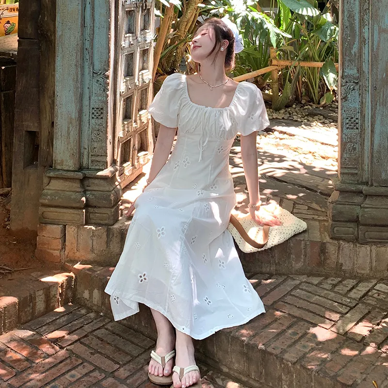 SUSANSAN Short Sleeved Dress Women's-6