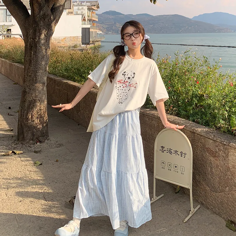 SUSANSAN Casual Long Skirt Women's-2