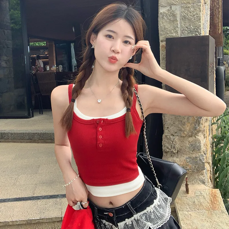 SUSANSAN Tank Tops Women's-7