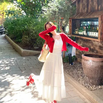 SUSANSAN Casual Long Skirt Women's