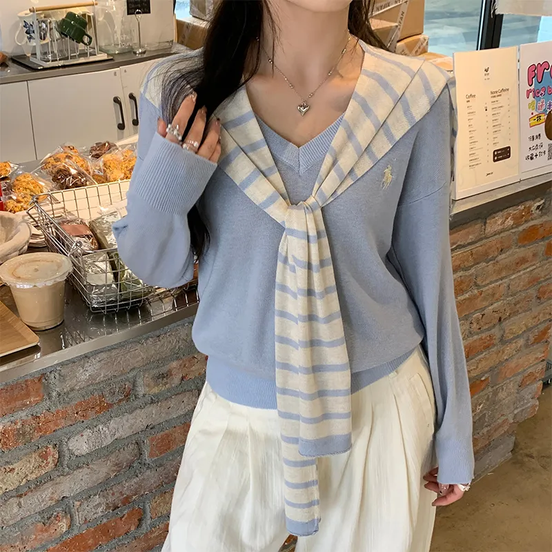 SUSANSAN Knitwear Women's Blue-4