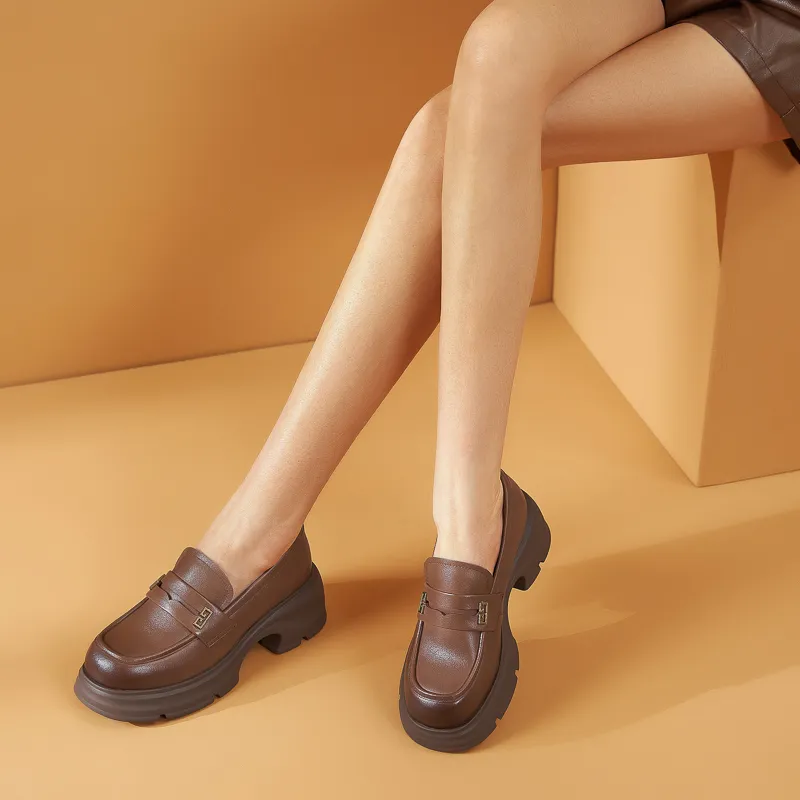 WALKER SHOP Loafers Women's Black/Brown-9