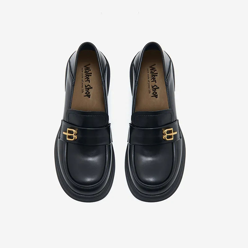 Walker Shop Loafers 3.2cm Women's Black-7