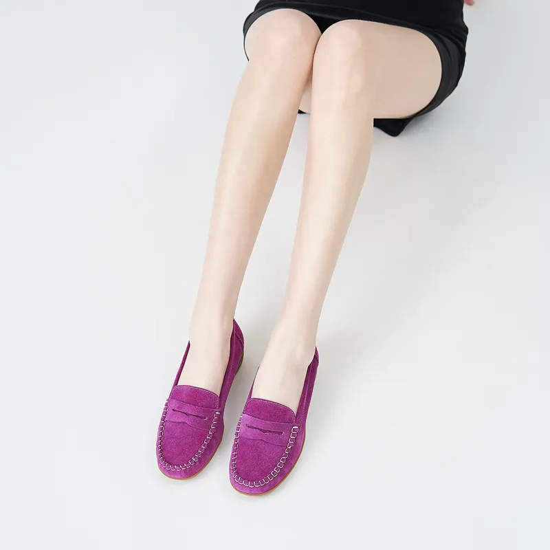 WALKER SHOP Loafers Women's Yellow/Light Coffee/Purple-18