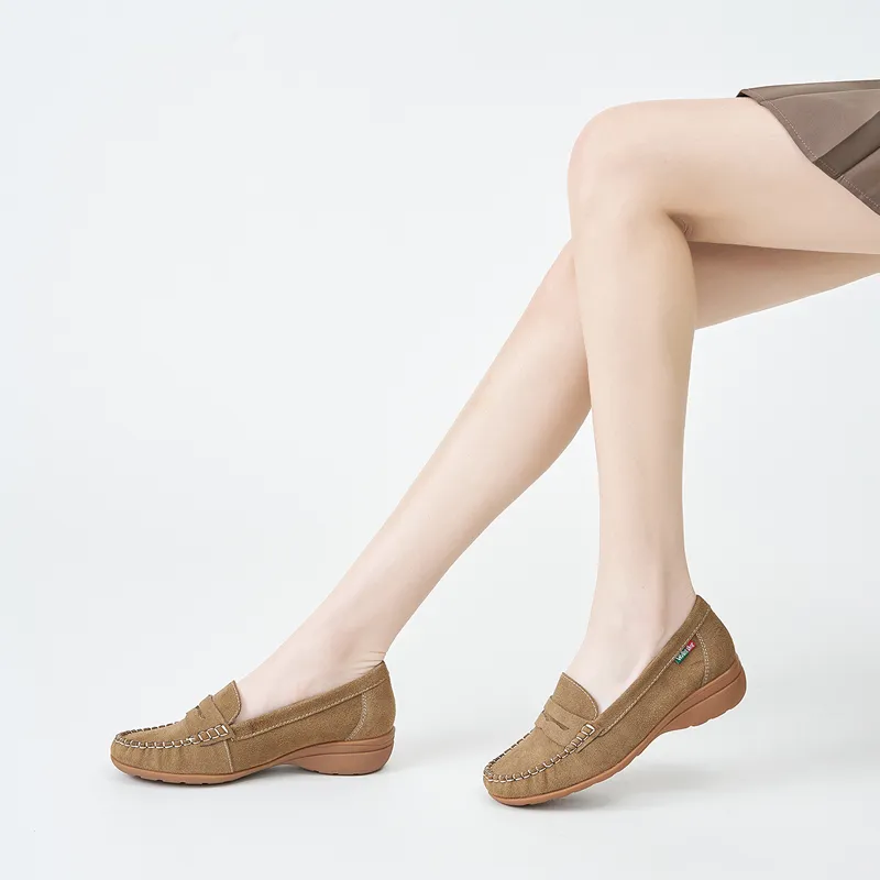 WALKER SHOP Loafers Women's Yellow/Light Coffee/Purple-11