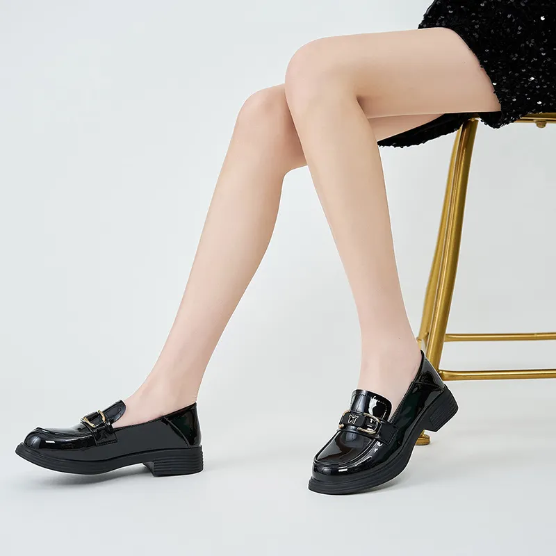 WALKER SHOP Loafers Women's Black/Beige-3