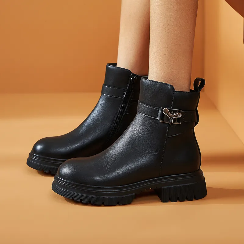 Walker Shop Ankle Boots Women's Black-1