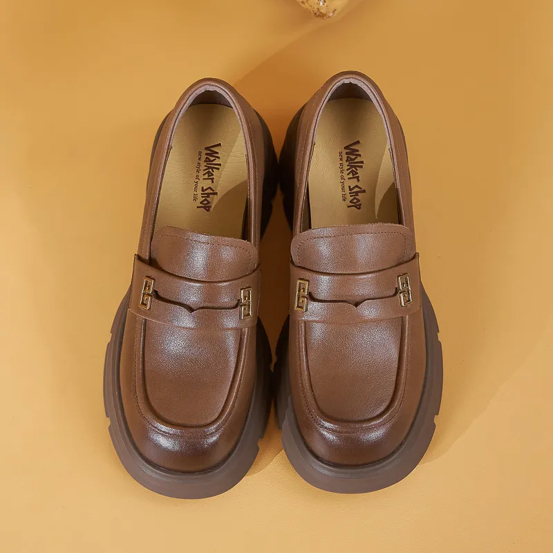 WALKER SHOP Loafers Women's Black/Brown-11