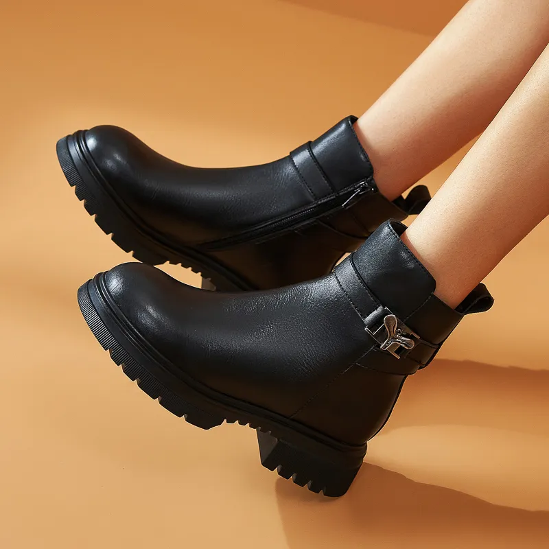 Walker Shop Ankle Boots Women's Black-3