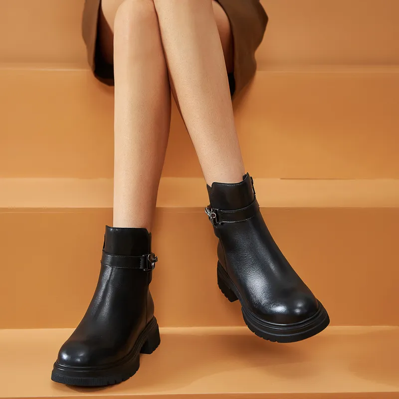 Walker Shop Ankle Boots Women's Black-4