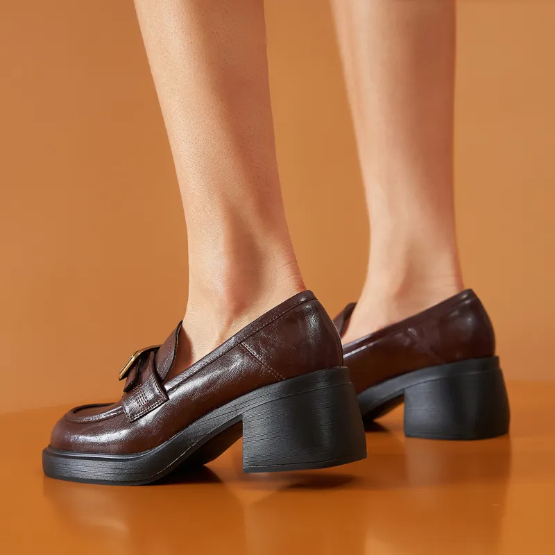 WALKER SHOP Loafers Women's Black/Burgundy-10