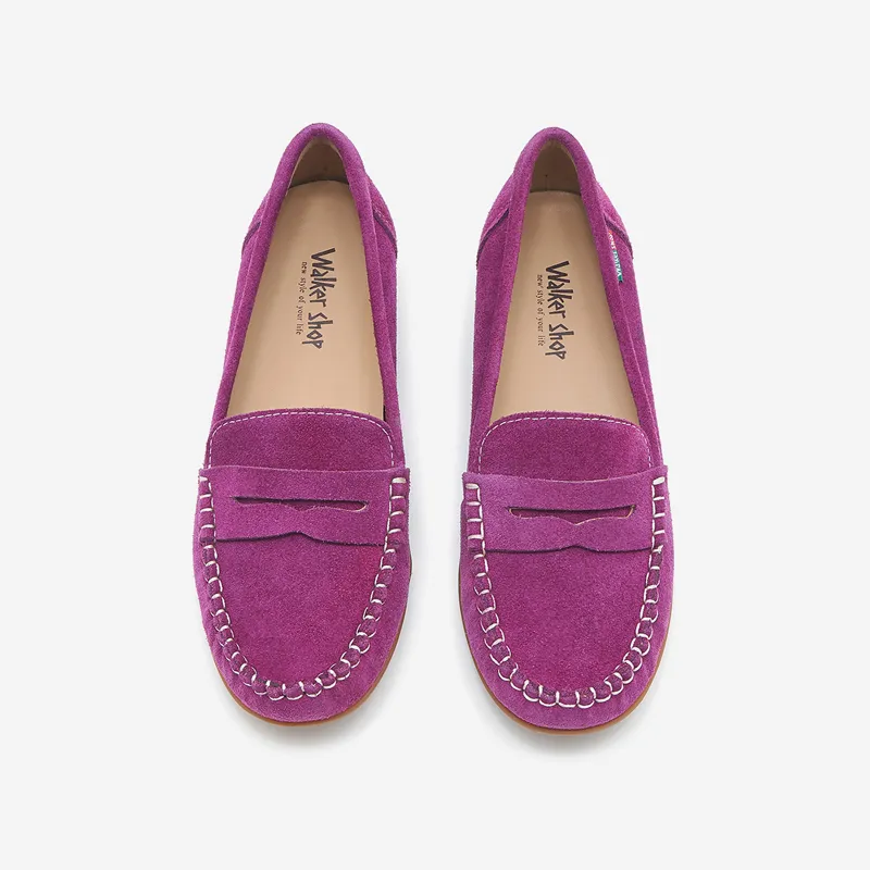 WALKER SHOP Loafers Women's Yellow/Light Coffee/Purple-17
