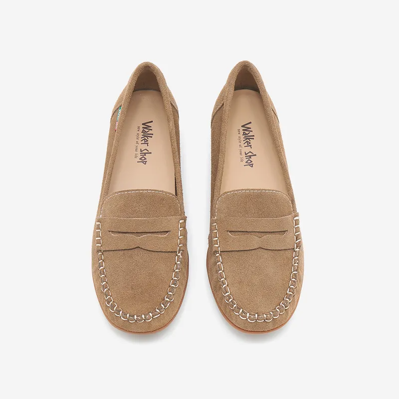WALKER SHOP Loafers Women's Yellow/Light Coffee/Purple-10