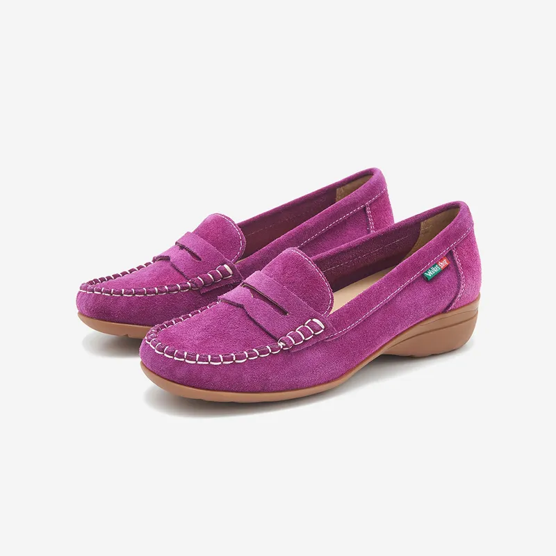 WALKER SHOP Loafers Women's Yellow/Light Coffee/Purple-16