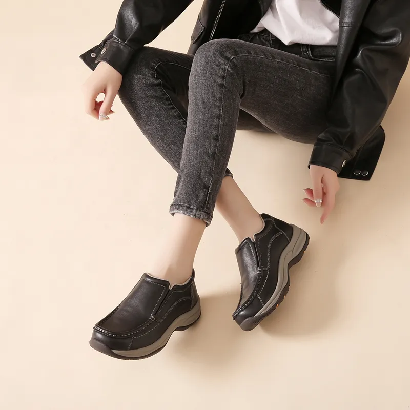 Walker Shop Casual Single Shoes Women's-4