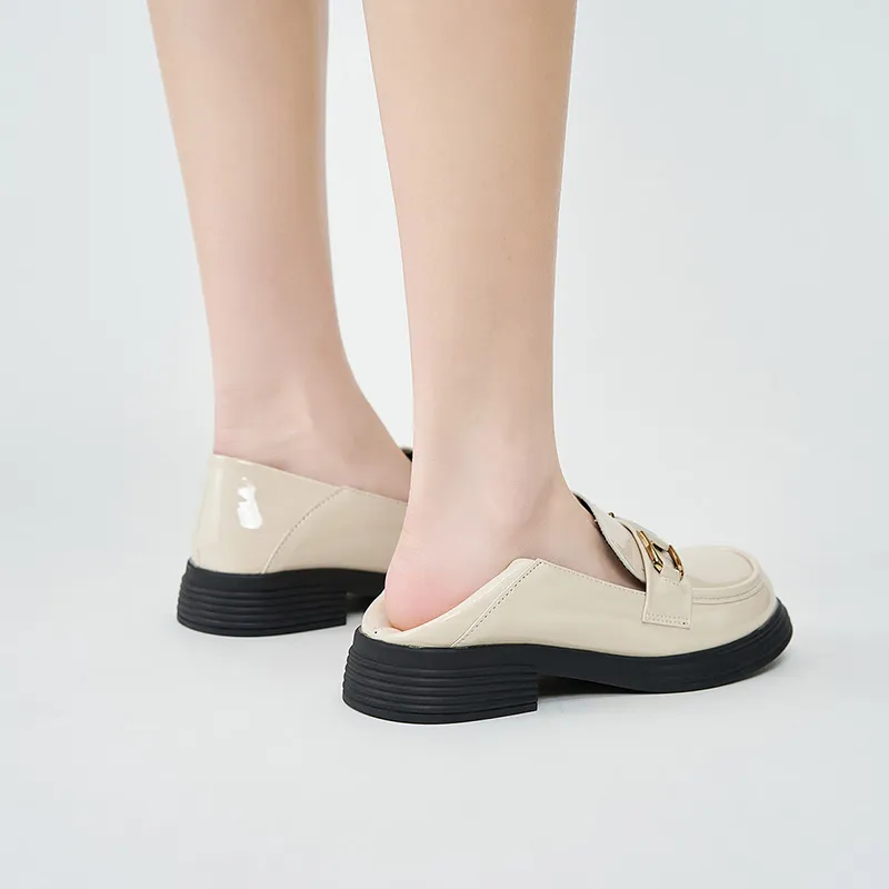 WALKER SHOP Loafers Women's Black/Beige-11