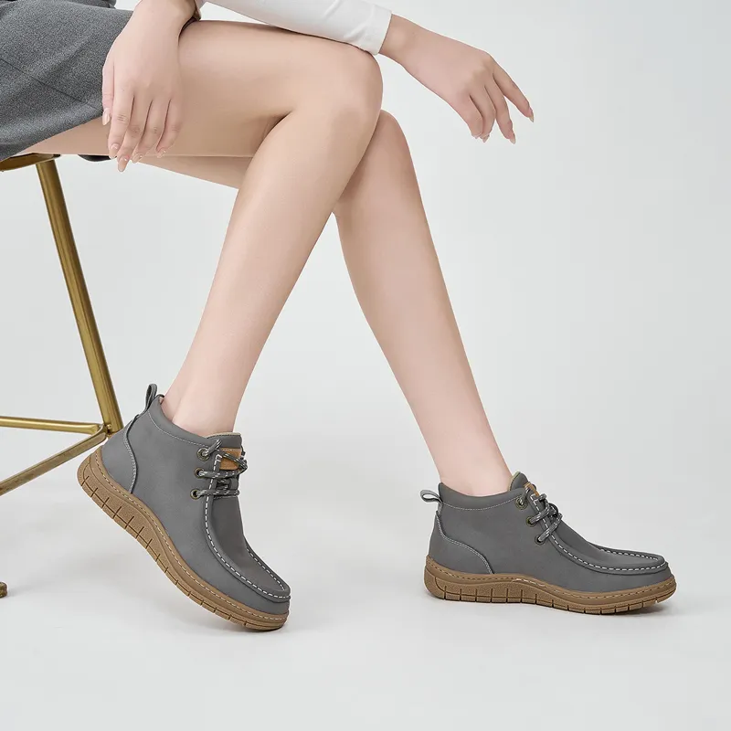 Walker Shop Anti Slip And Wear Resistant Lightweight Mid Top Casual Shoes Women's-12