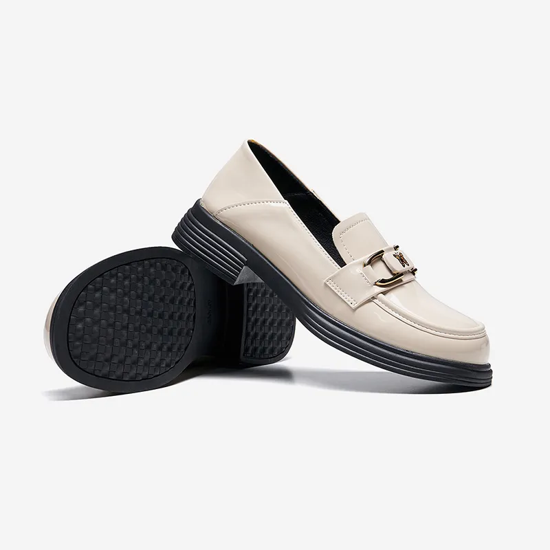 WALKER SHOP Loafers Women's Black/Beige-8