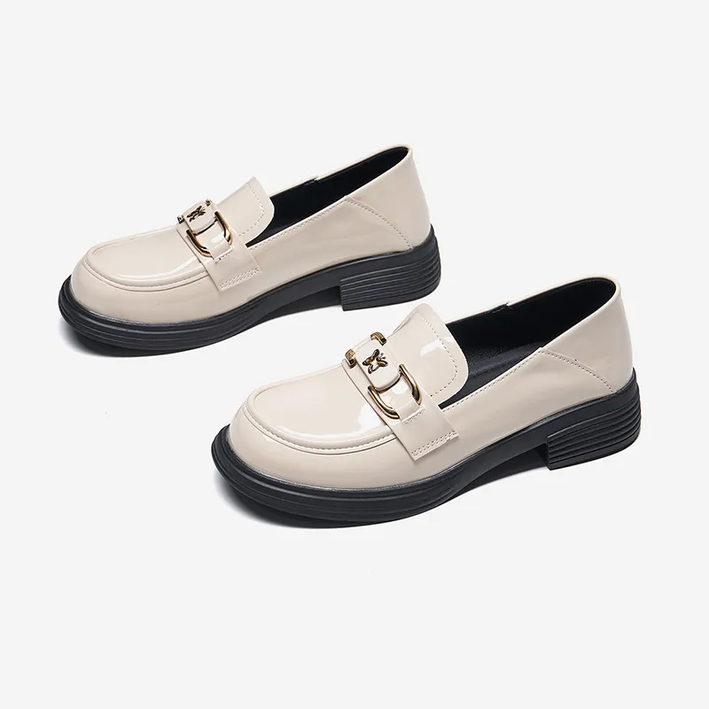 WALKER SHOP Loafers Women's Black/Beige-7