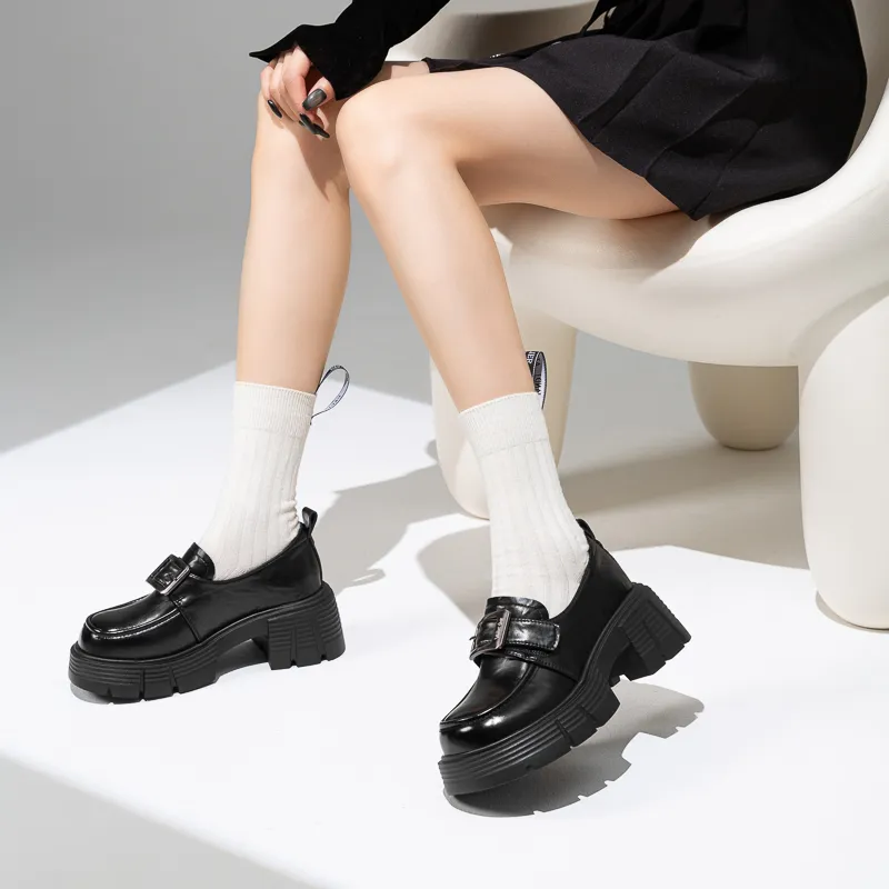 Walker Shop Chunky Heel High Heels Women's-8