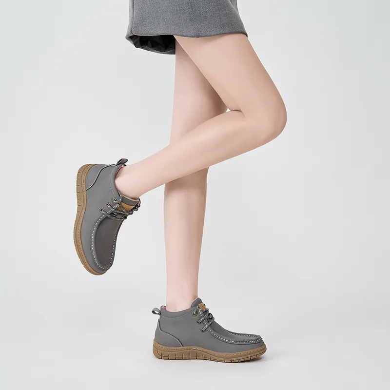 Walker Shop Anti Slip And Wear Resistant Lightweight Mid Top Casual Shoes Women's-10