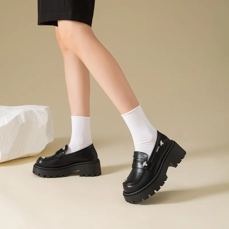 Walker Shop Loafers Women's Black-11