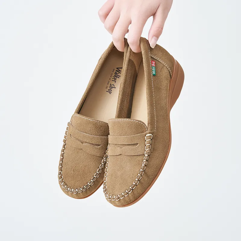 WALKER SHOP Loafers Women's Yellow/Light Coffee/Purple-14