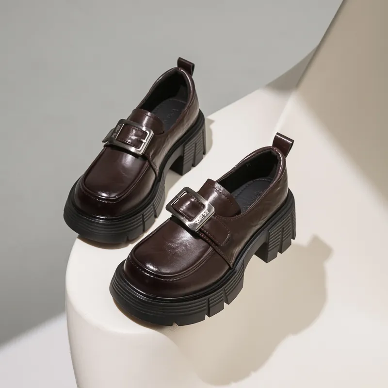 Walker Shop Chunky Heel High Heels Women's-6