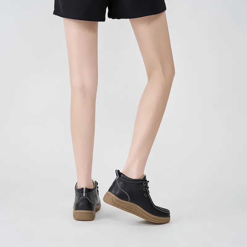 Walker Shop Anti Slip And Wear Resistant Lightweight Mid Top Casual Shoes Women's-16