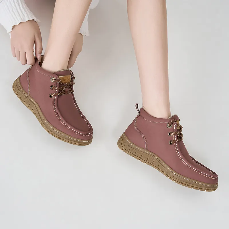 Walker Shop Anti Slip And Wear Resistant Lightweight Mid Top Casual Shoes Women's-2