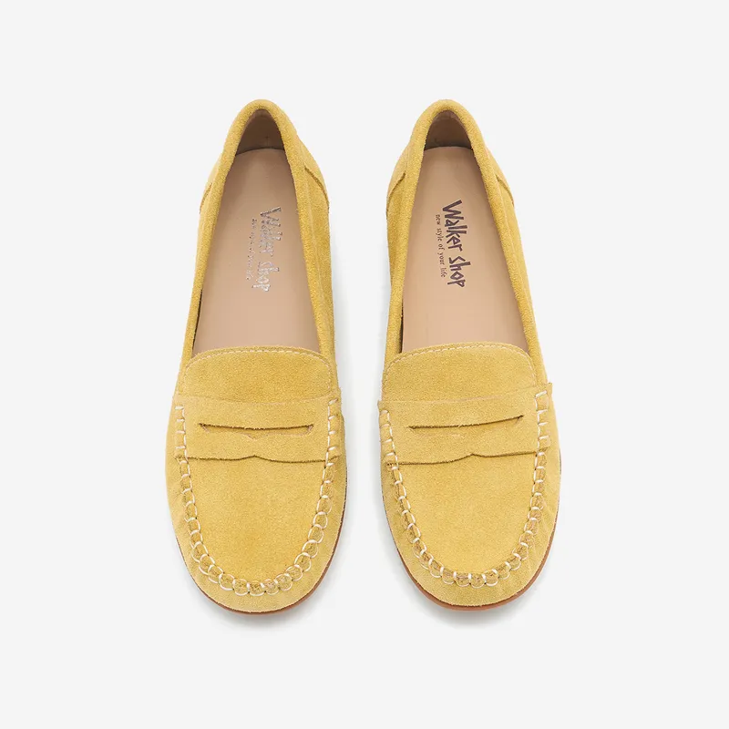 WALKER SHOP Loafers Women's Yellow/Light Coffee/Purple-2