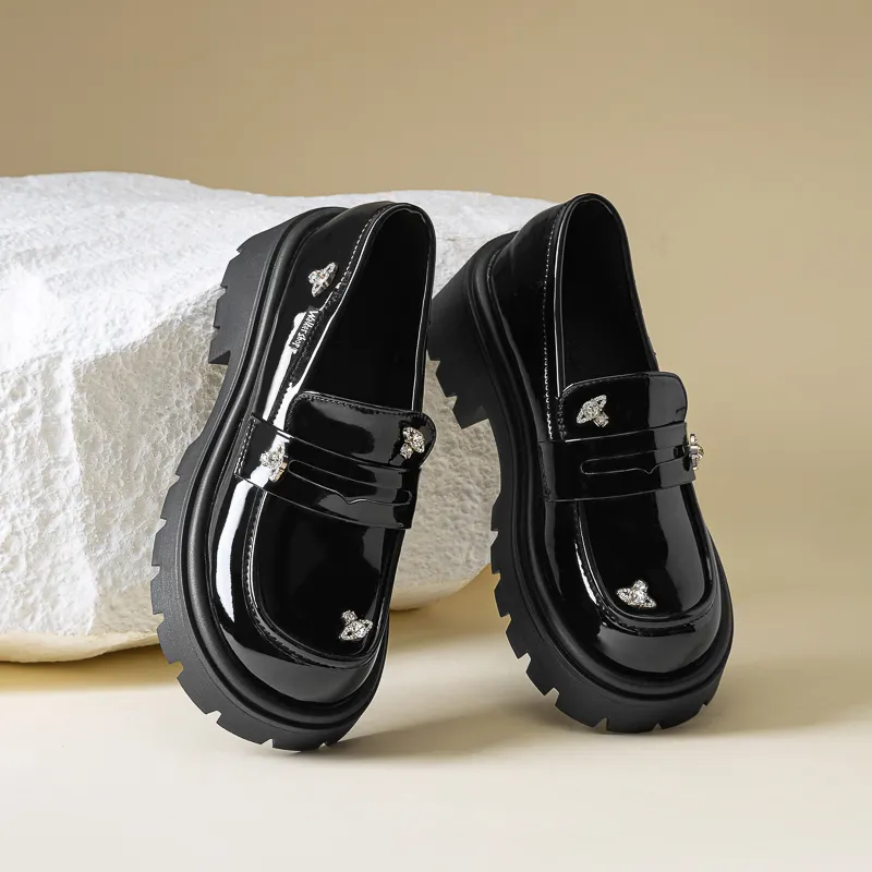 Walker Shop Loafers Women's Black-2