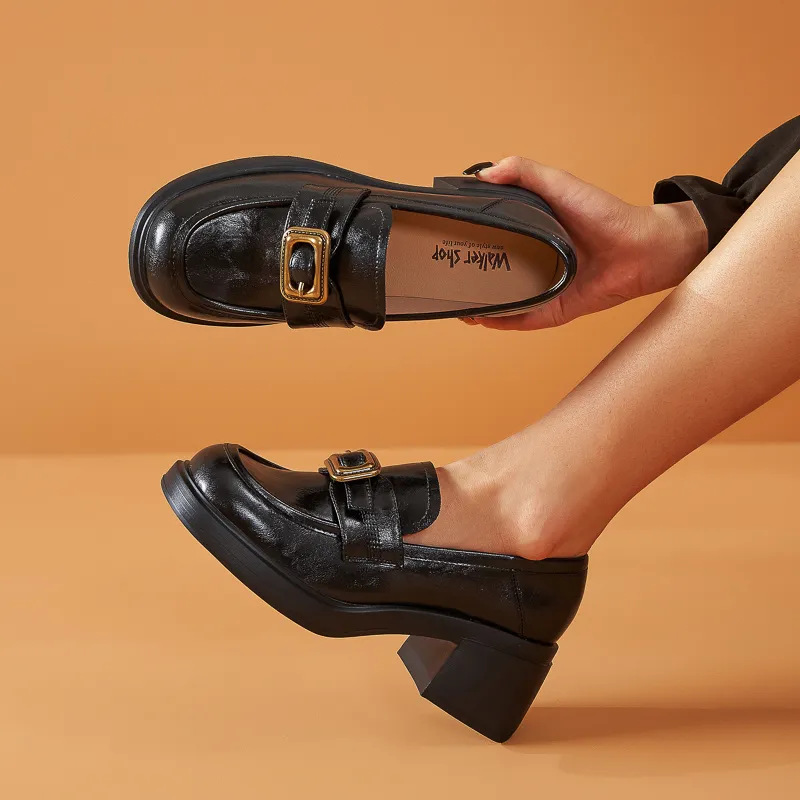 WALKER SHOP Loafers Women's Black/Burgundy-1