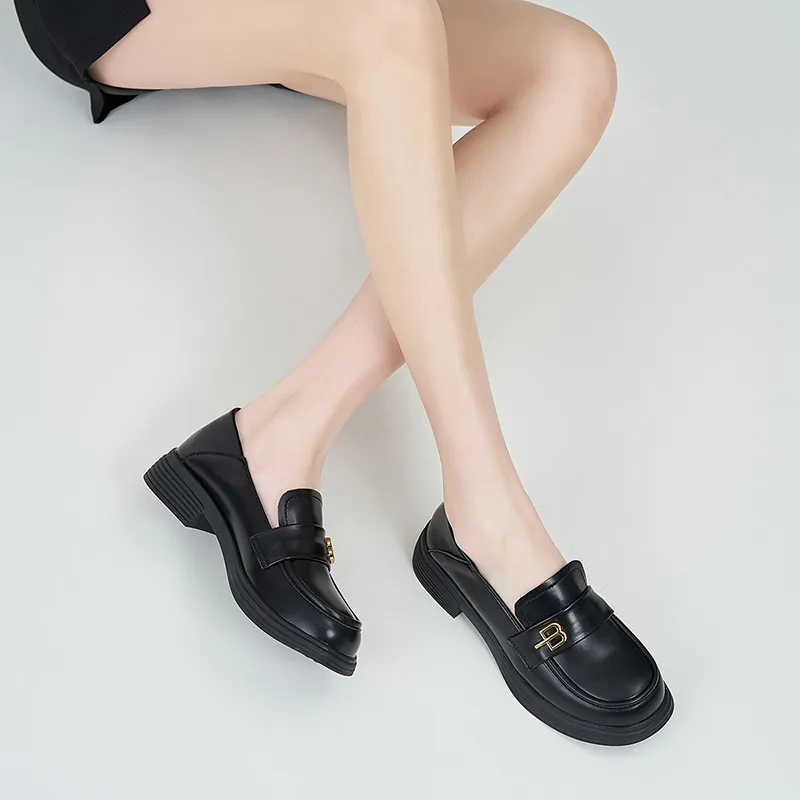 Walker Shop Loafers 3.2cm Women's Black-4