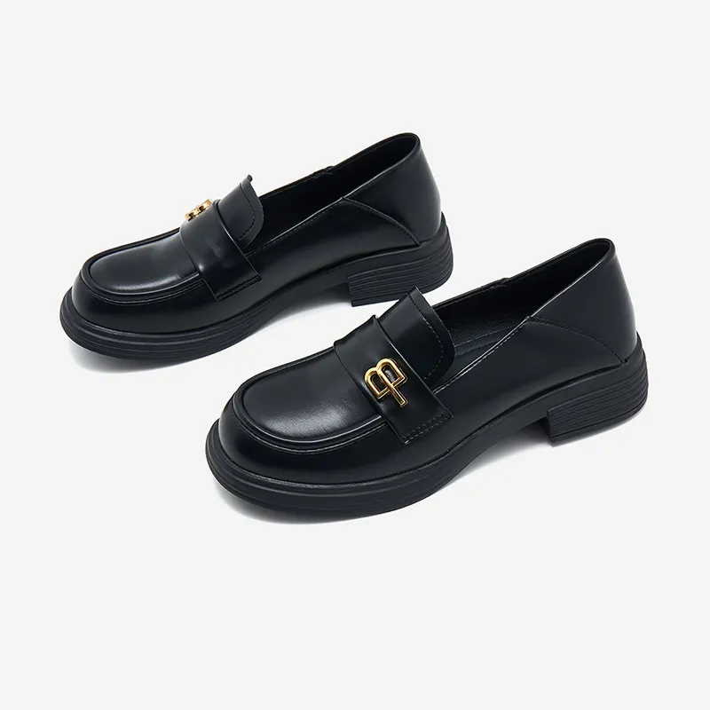 Walker Shop Loafers 3.2cm Women's Black-6