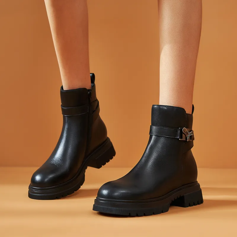 Walker Shop Ankle Boots Women's Black-5