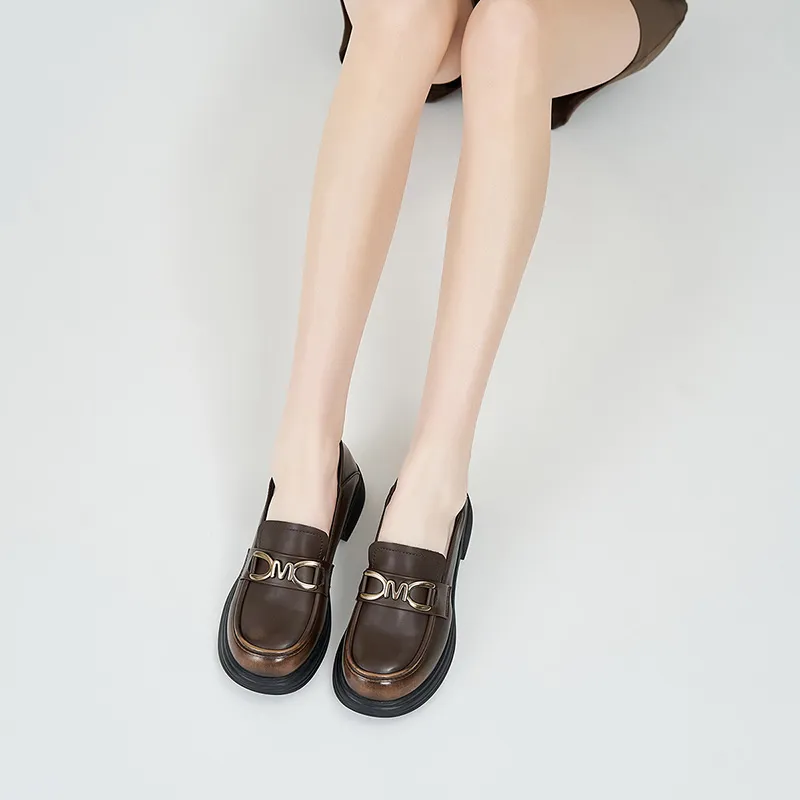 WALKER SHOP Loafers Women's Black/Brown-8