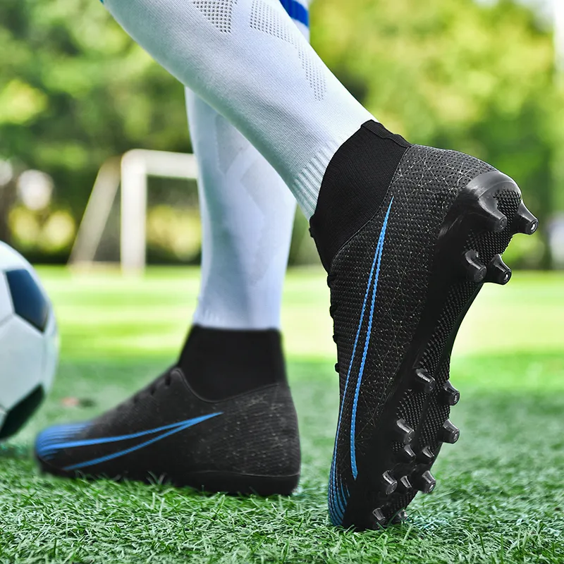 EXULL Q Durable Lightweight Cushioning High Top Kids' Soccer Shoes Kids'-4